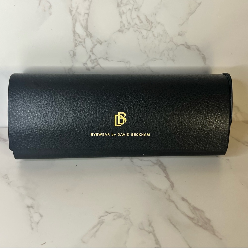 DAVID BECKHAM DB 1006/S Tortoiseshell Sunglasses Green Lenses Made in Italy NWOT - Picture 3 of 10